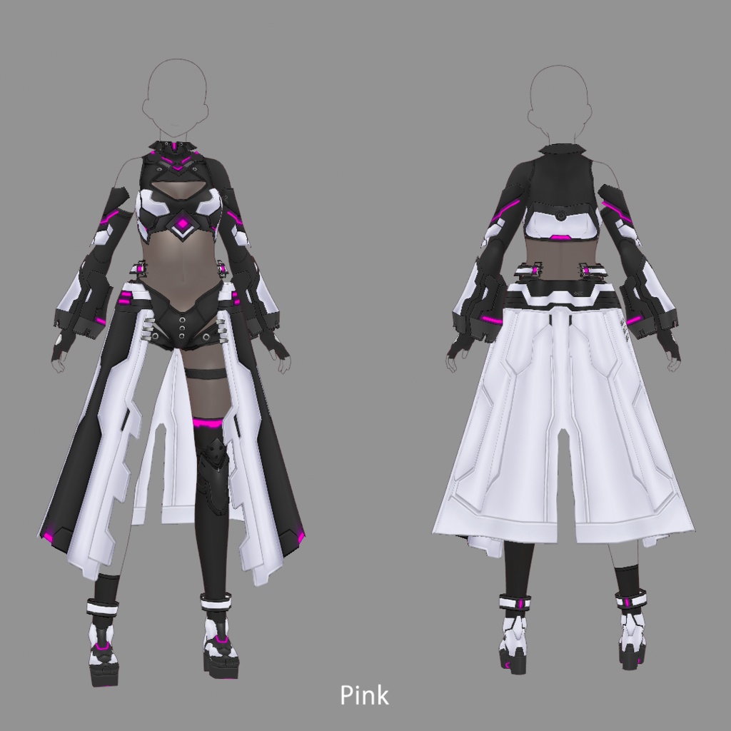 【VRoid texture 38】サイバーミリタリー7