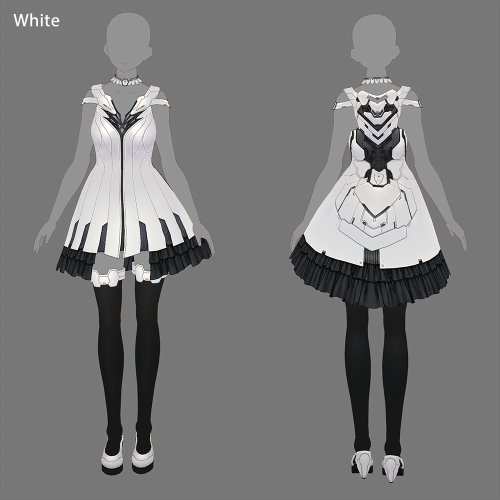 【VRoid texture 40】メカドレス