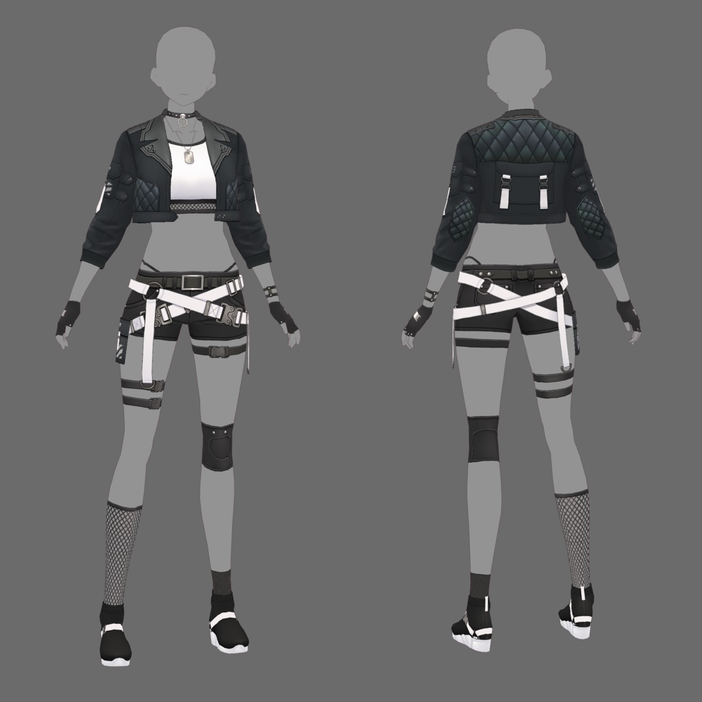 【VRoid texture 41】サイバーパンク3