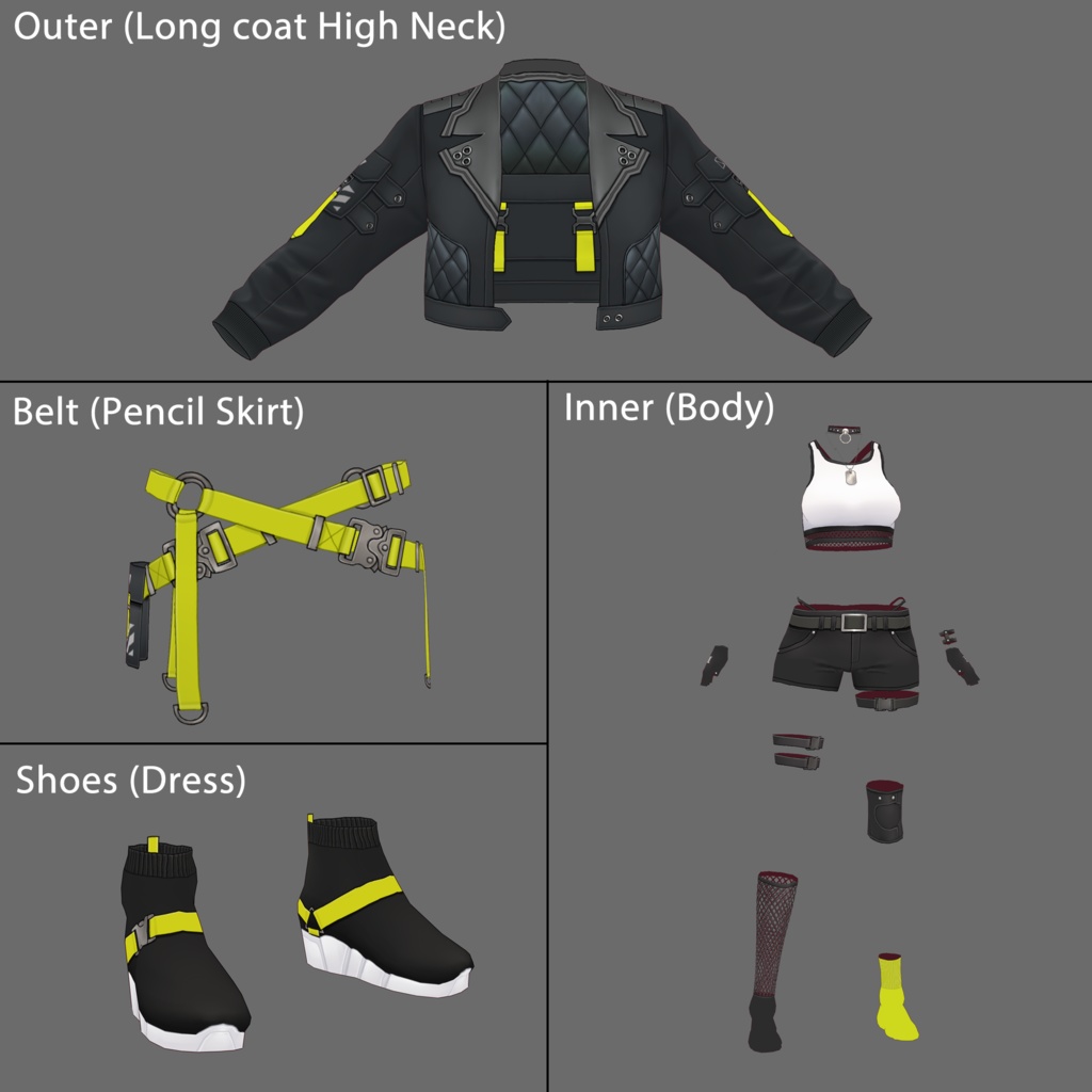 【VRoid texture 41】サイバーパンク3