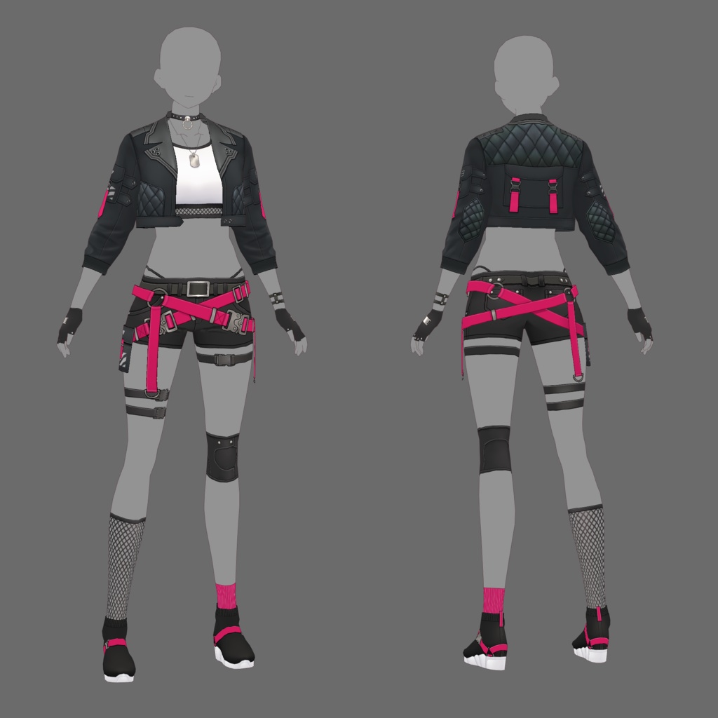 【VRoid texture 41】サイバーパンク3