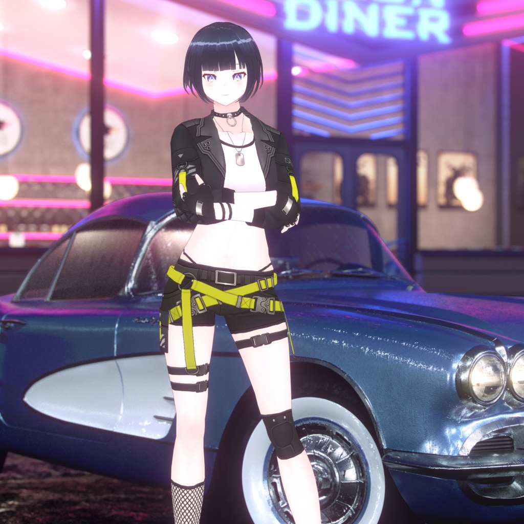 【VRoid texture 41】サイバーパンク3