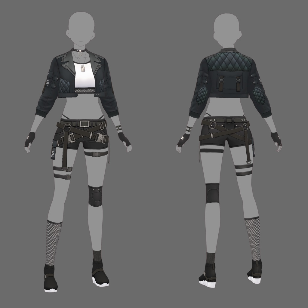 【VRoid texture 41】サイバーパンク3