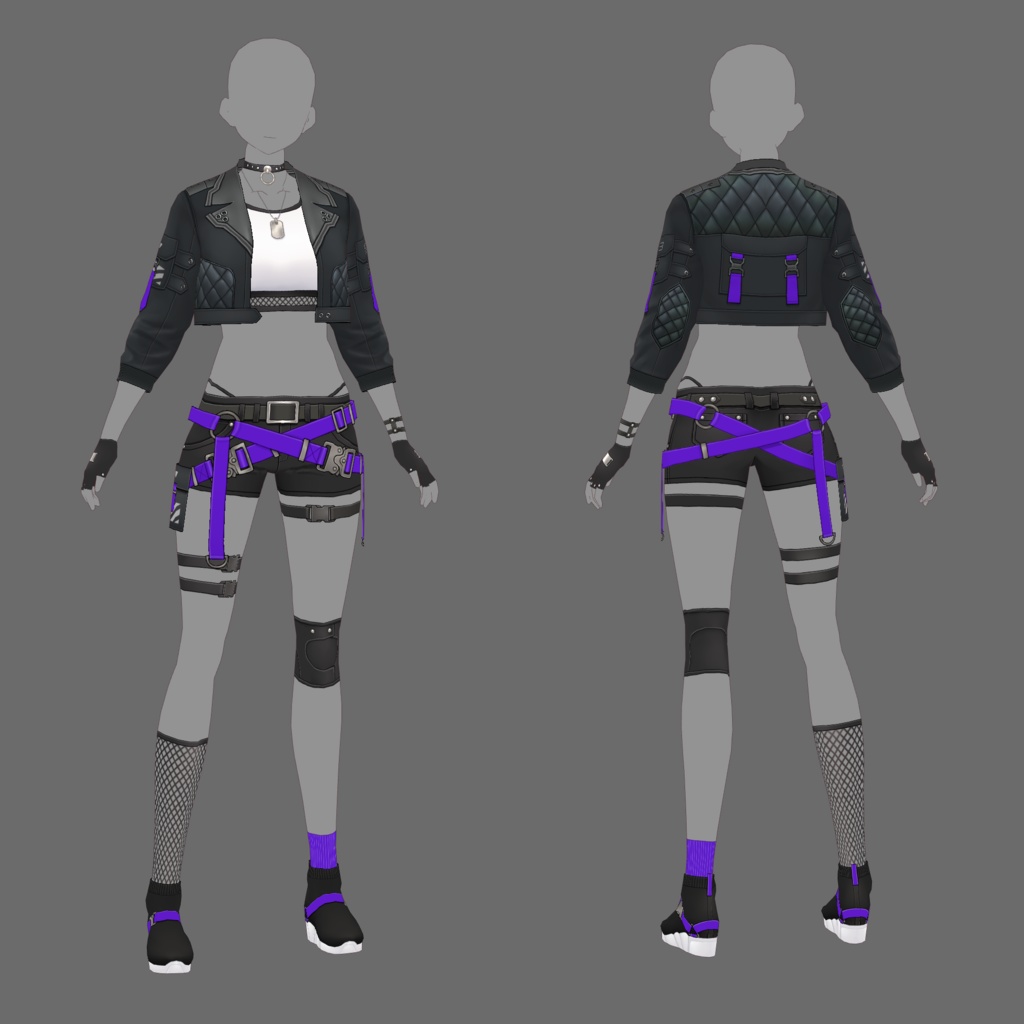 【VRoid texture 41】サイバーパンク3