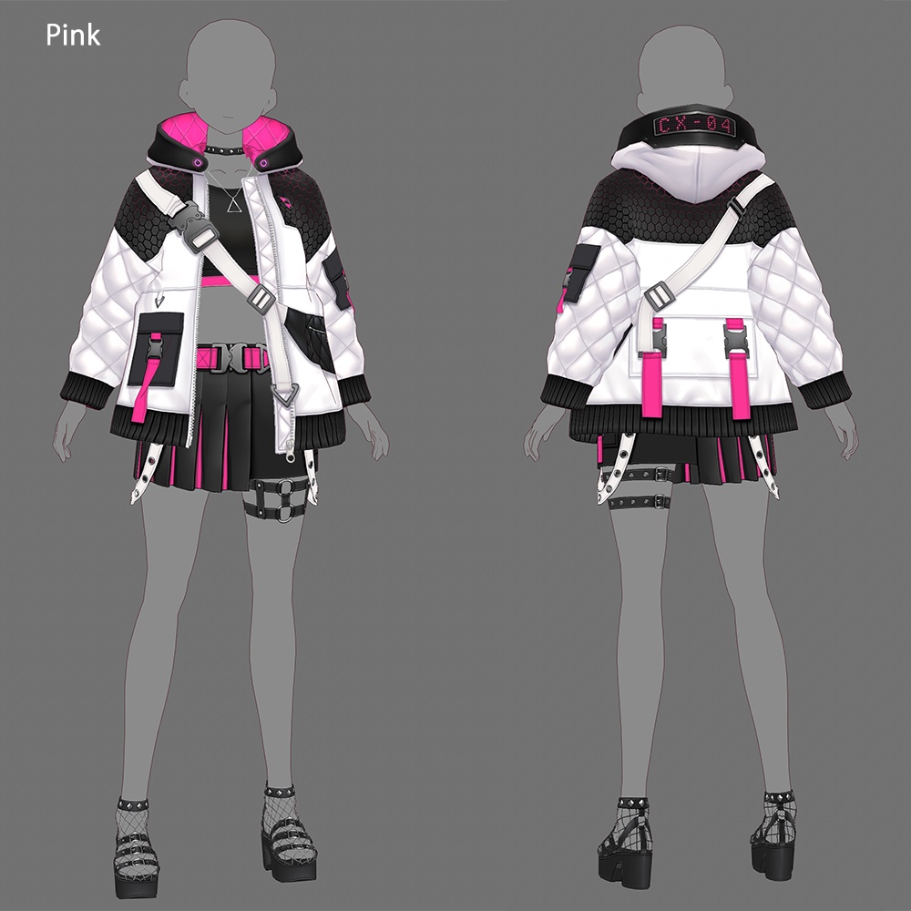 【VRoid texture 42】サイバーパンク4