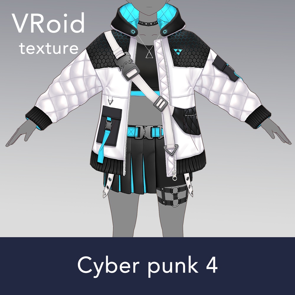 【VRoid texture 42】サイバーパンク4