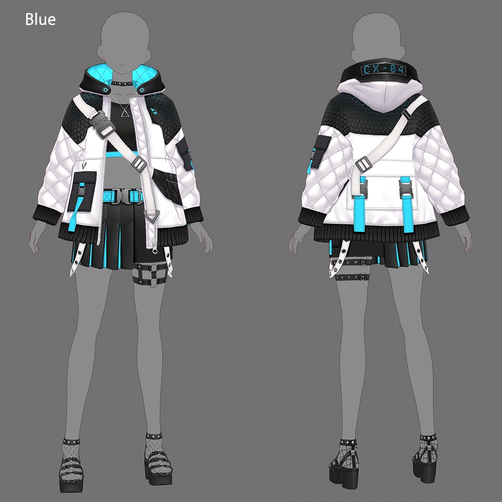 【VRoid texture 42】サイバーパンク4