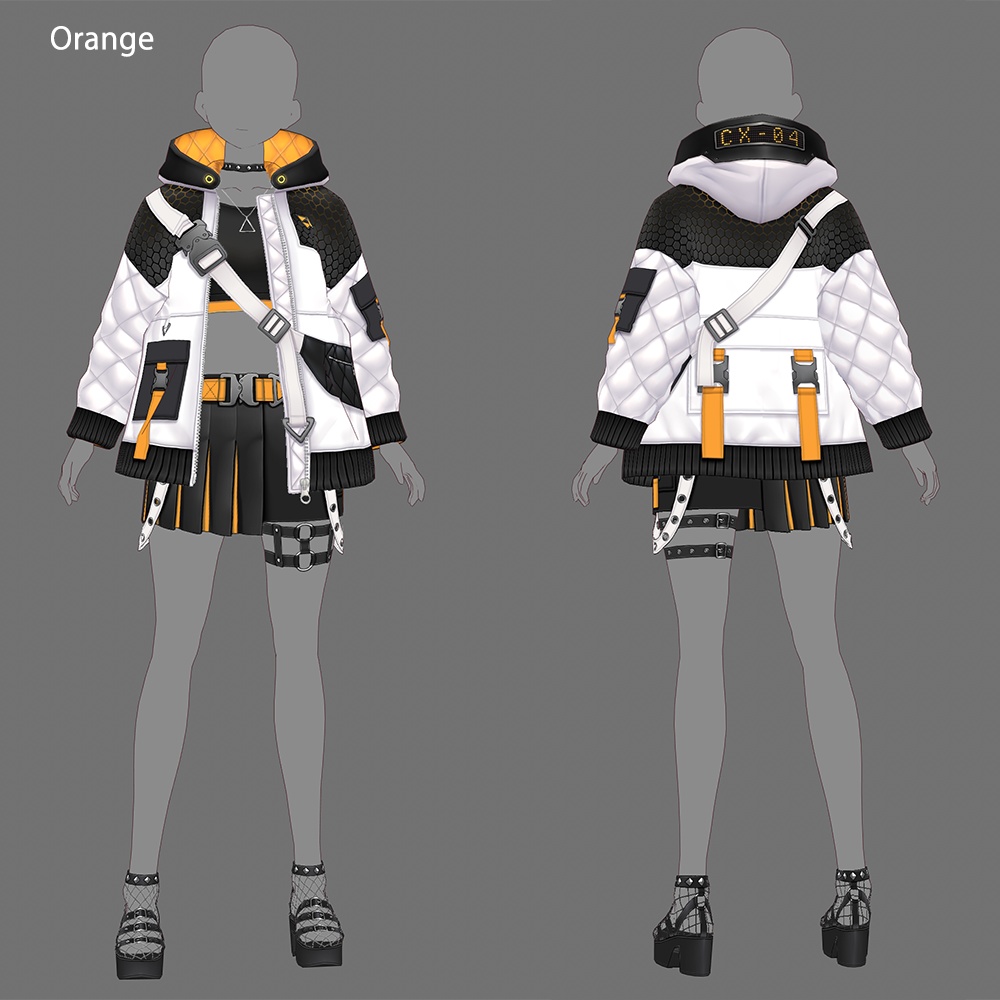 【VRoid texture 42】サイバーパンク4