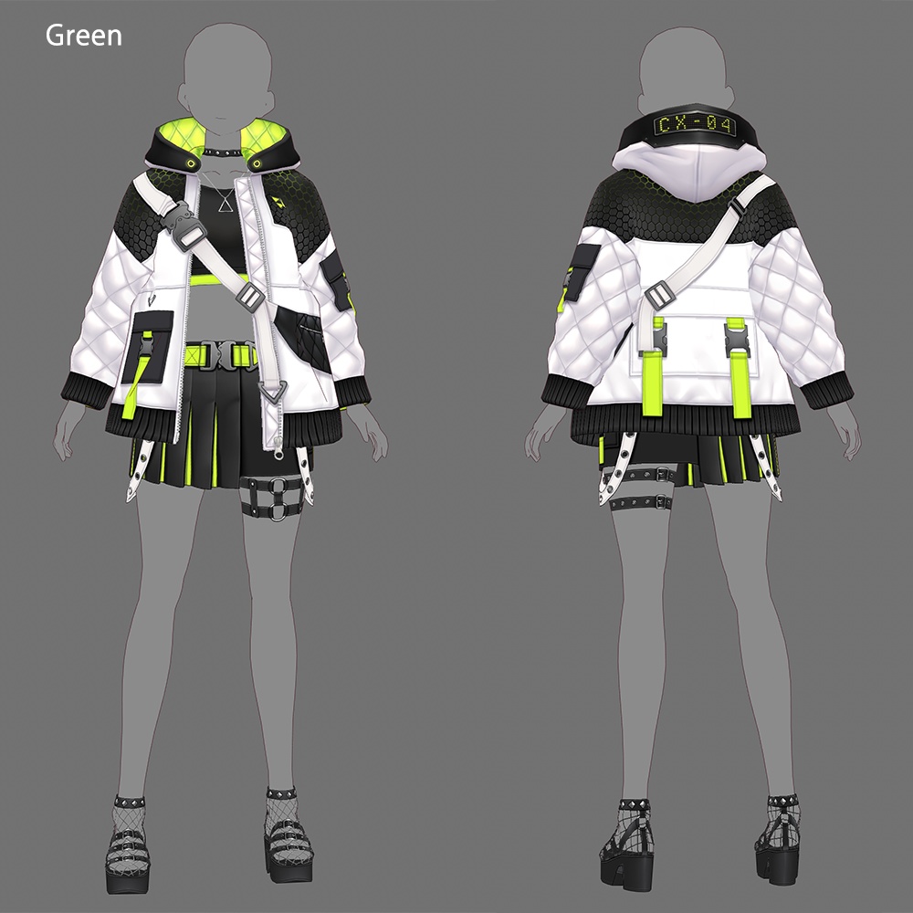 【VRoid texture 42】サイバーパンク4