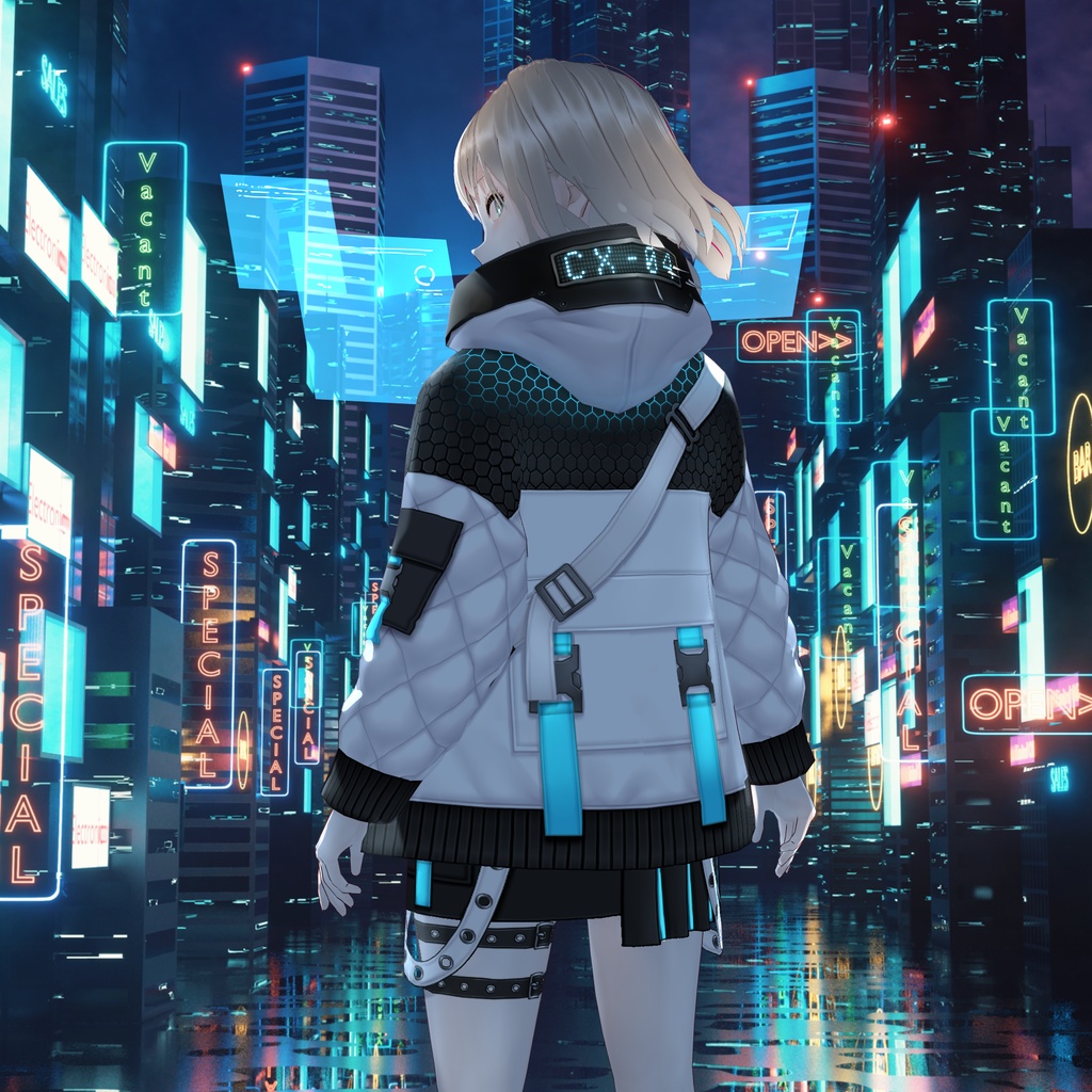 【VRoid texture 42】サイバーパンク4