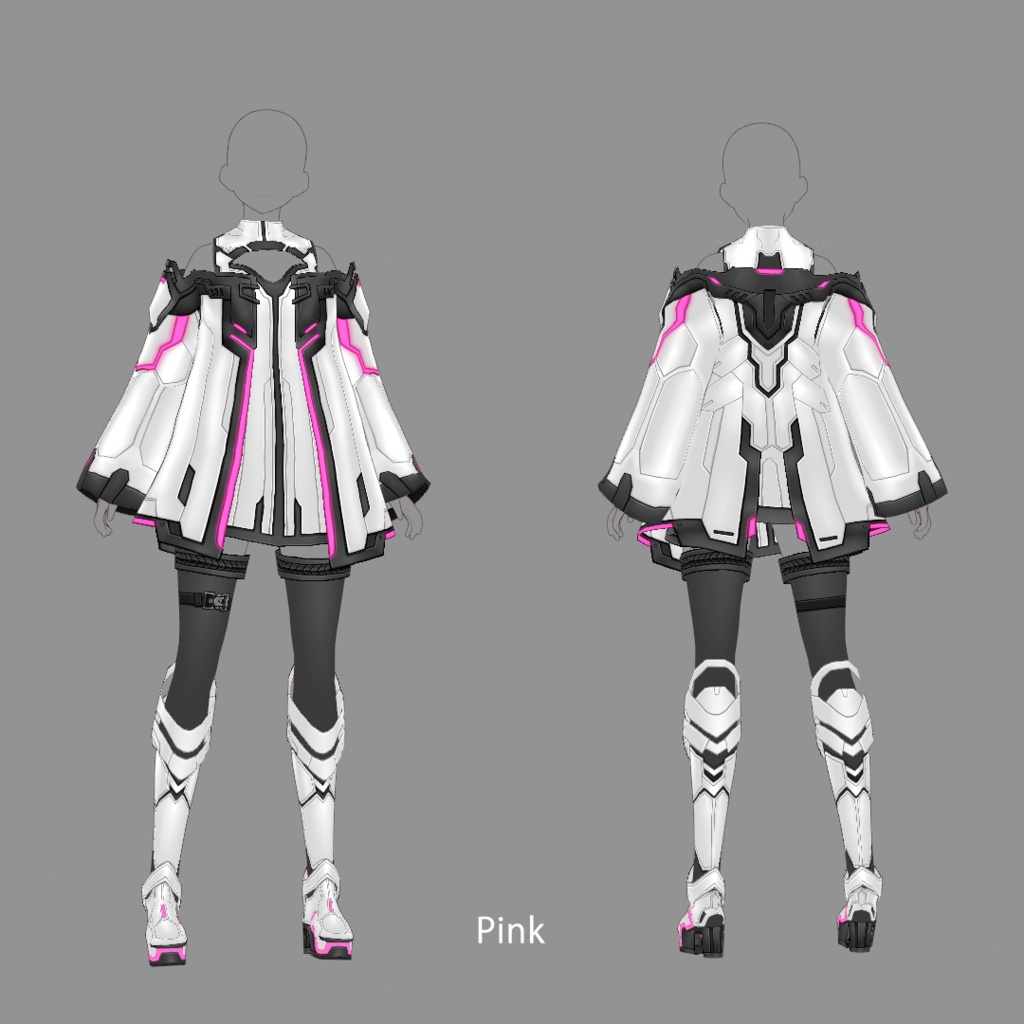 【VRoid texture 44】サイバーミリタリー8