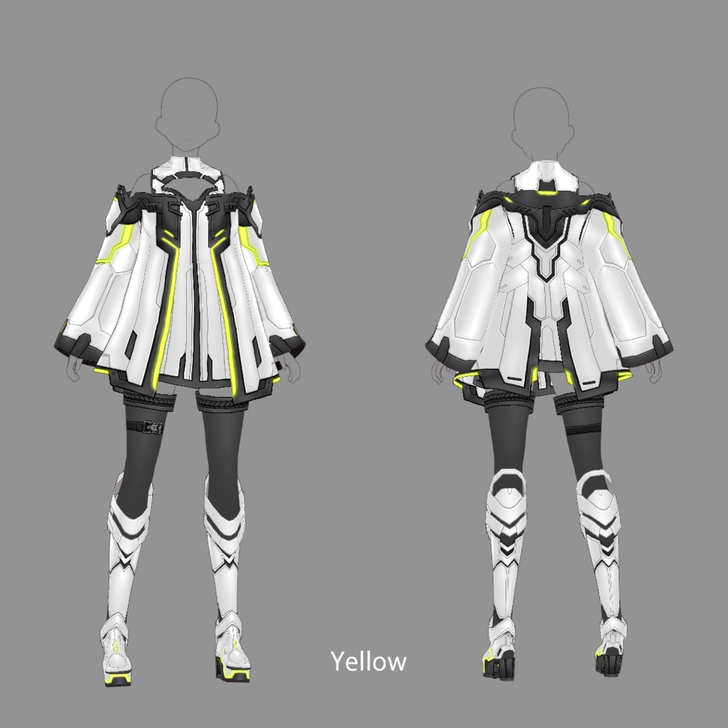 【VRoid texture 44】サイバーミリタリー8