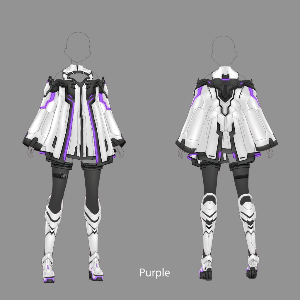 【VRoid texture 44】サイバーミリタリー8