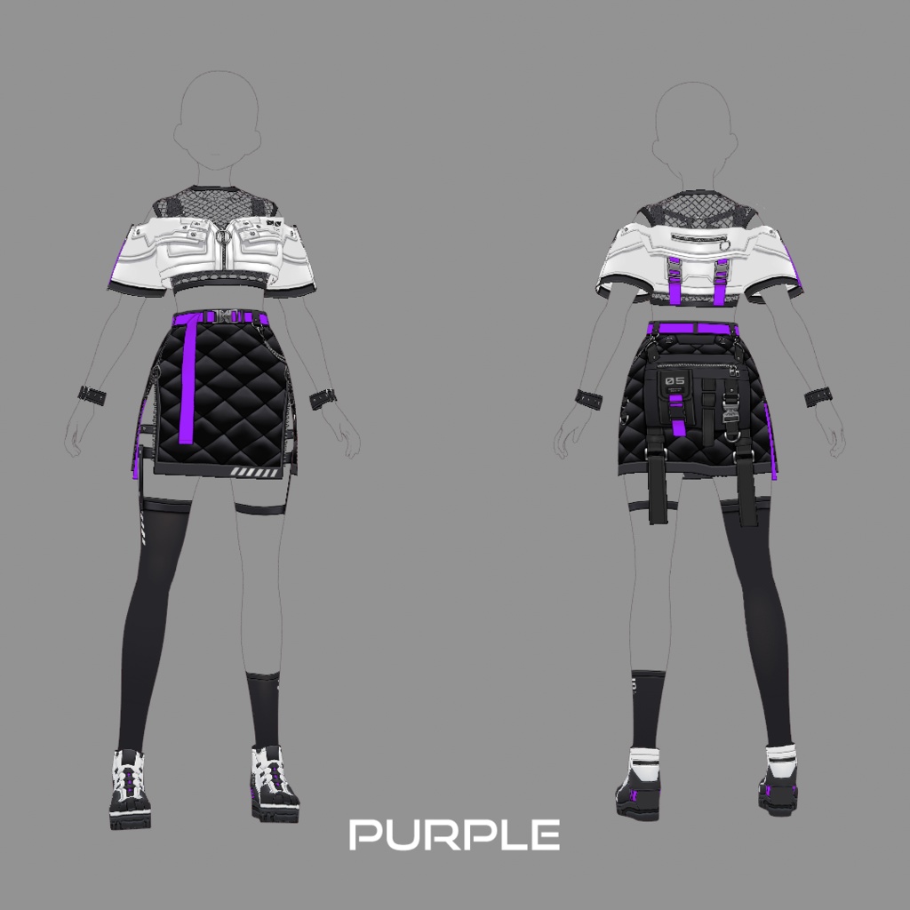 【VRoid texture 45】サイバーパンク5