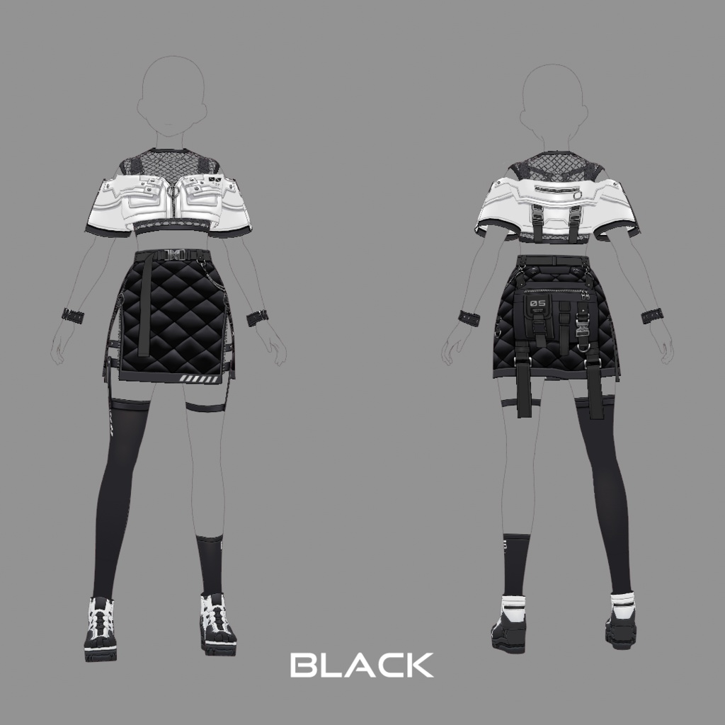 【VRoid texture 45】サイバーパンク5