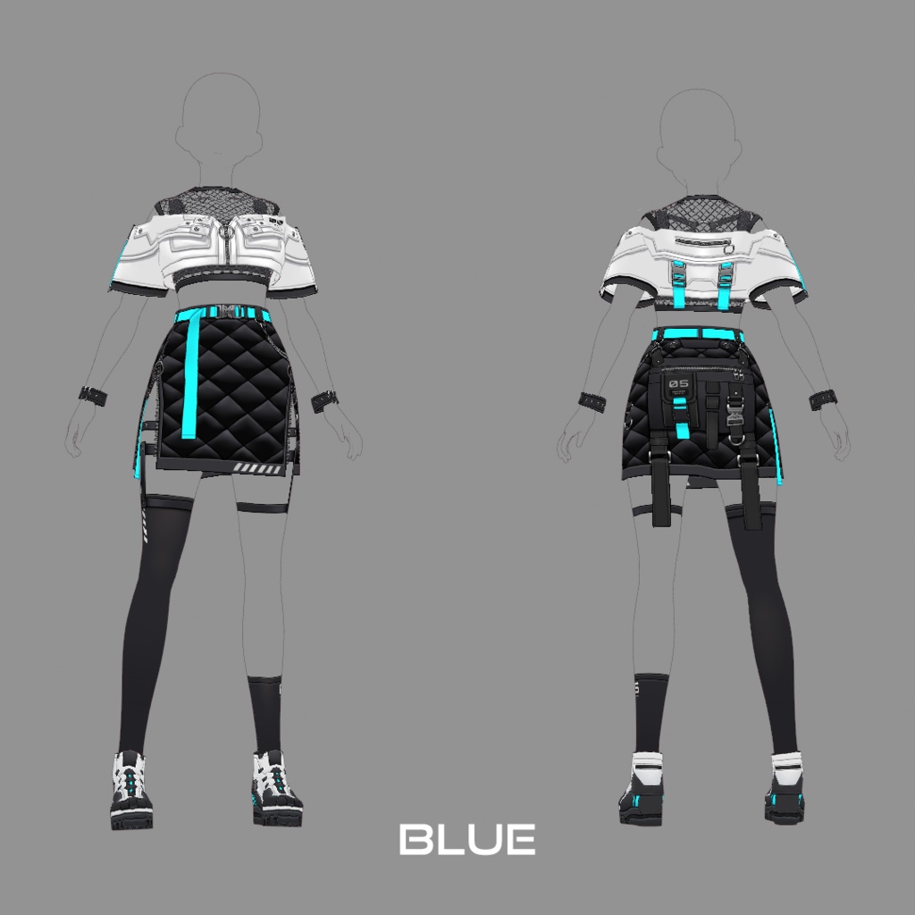 【VRoid texture 45】サイバーパンク5