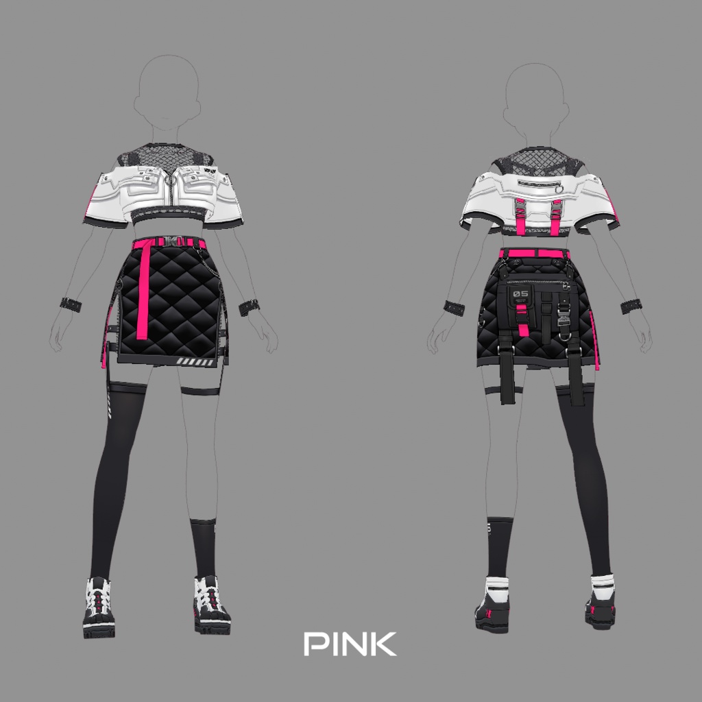 【VRoid texture 45】サイバーパンク5