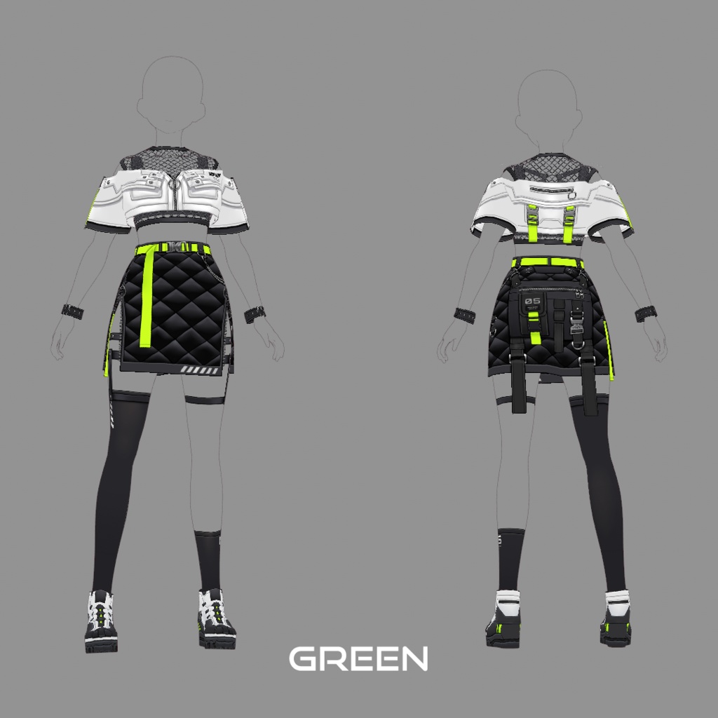 【VRoid texture 45】サイバーパンク5