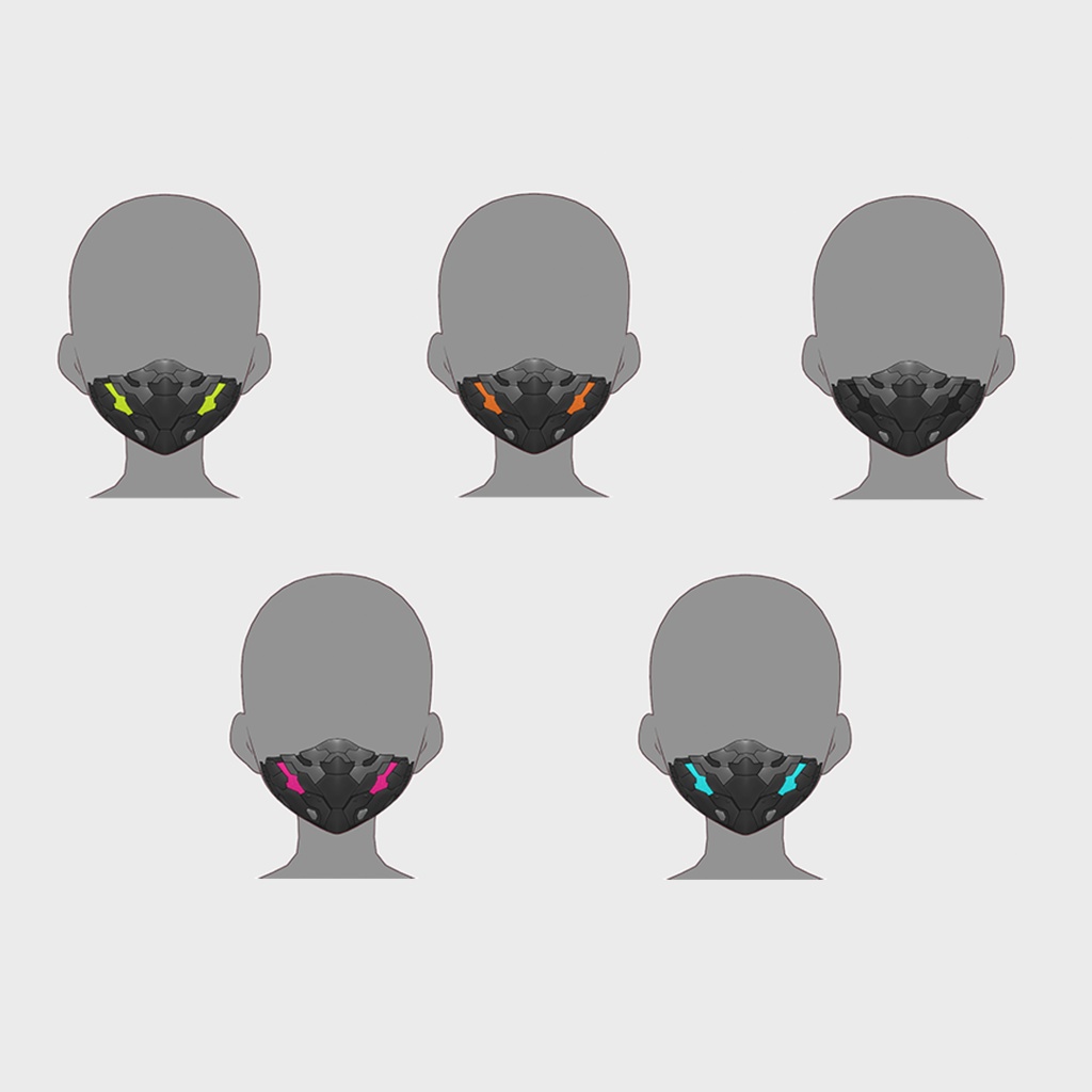 【VRoid texture 47】サイバーマスク2