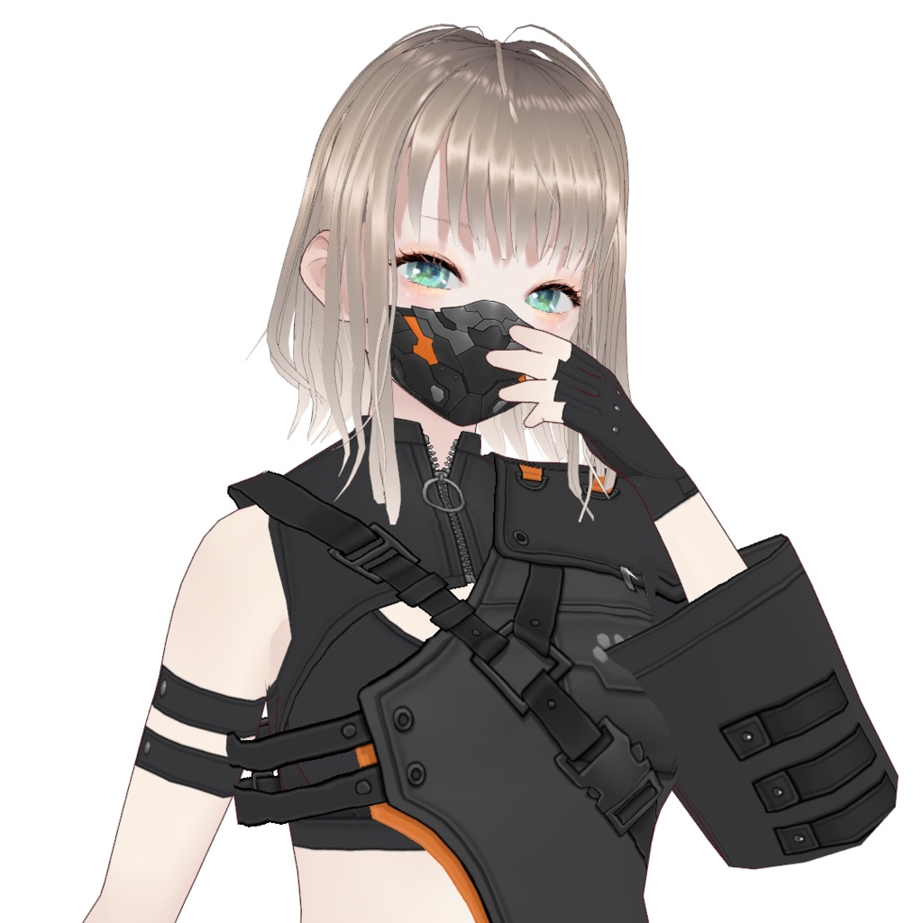 【VRoid texture 47】サイバーマスク2