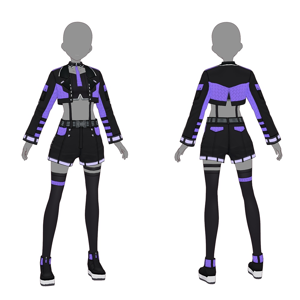 【VRoid texture 49】サイバーパンク6