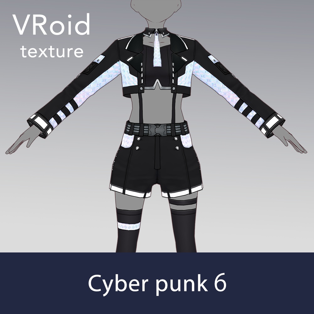 【VRoid texture 49】サイバーパンク6