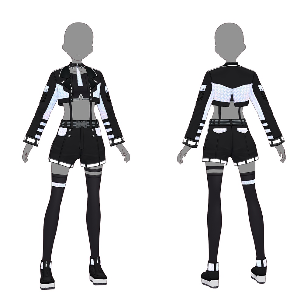 【VRoid texture 49】サイバーパンク6