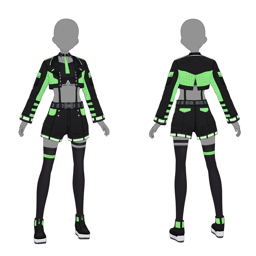 【VRoid texture 49】サイバーパンク6