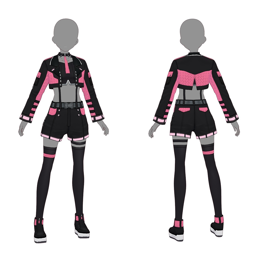 【VRoid texture 49】サイバーパンク6