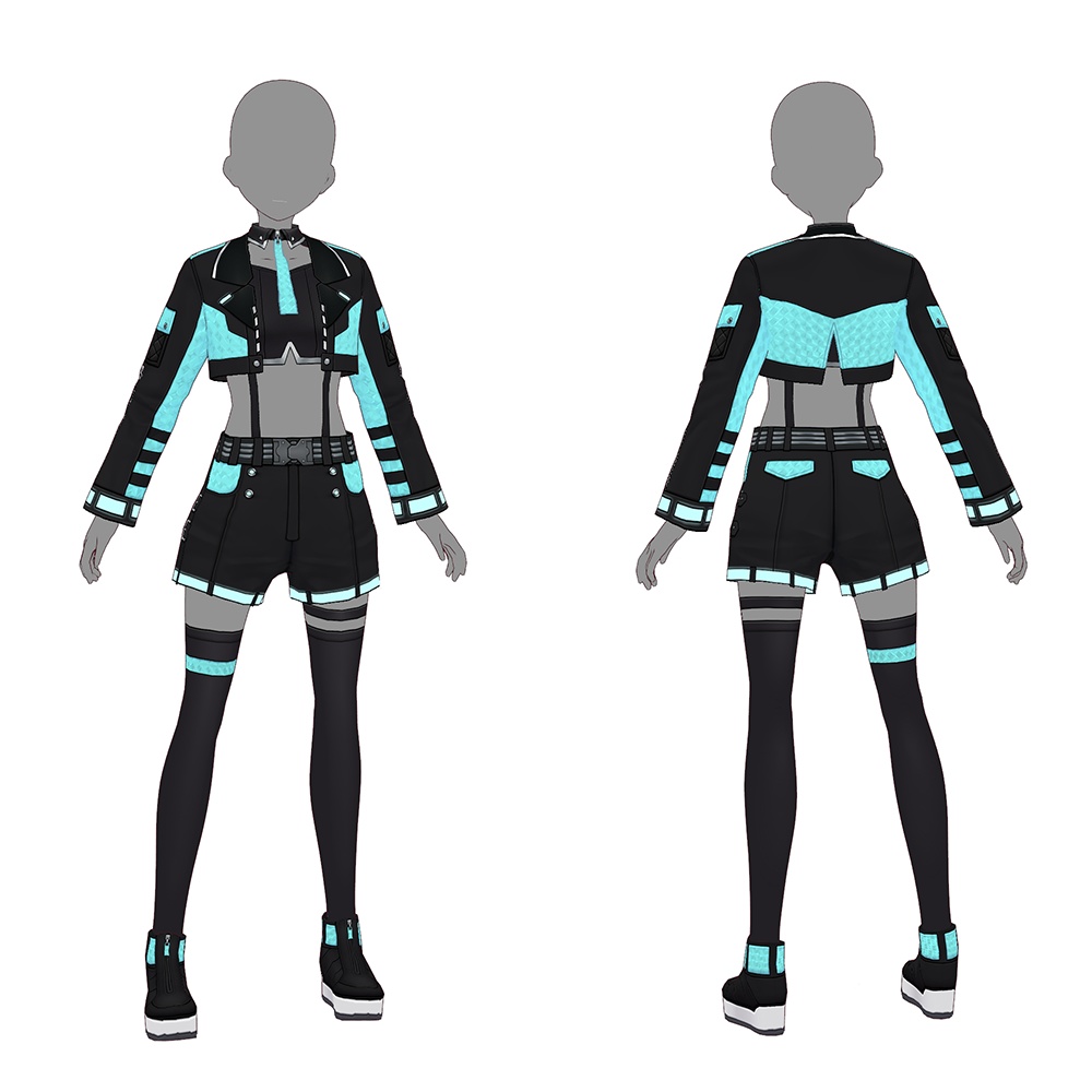 【VRoid texture 49】サイバーパンク6