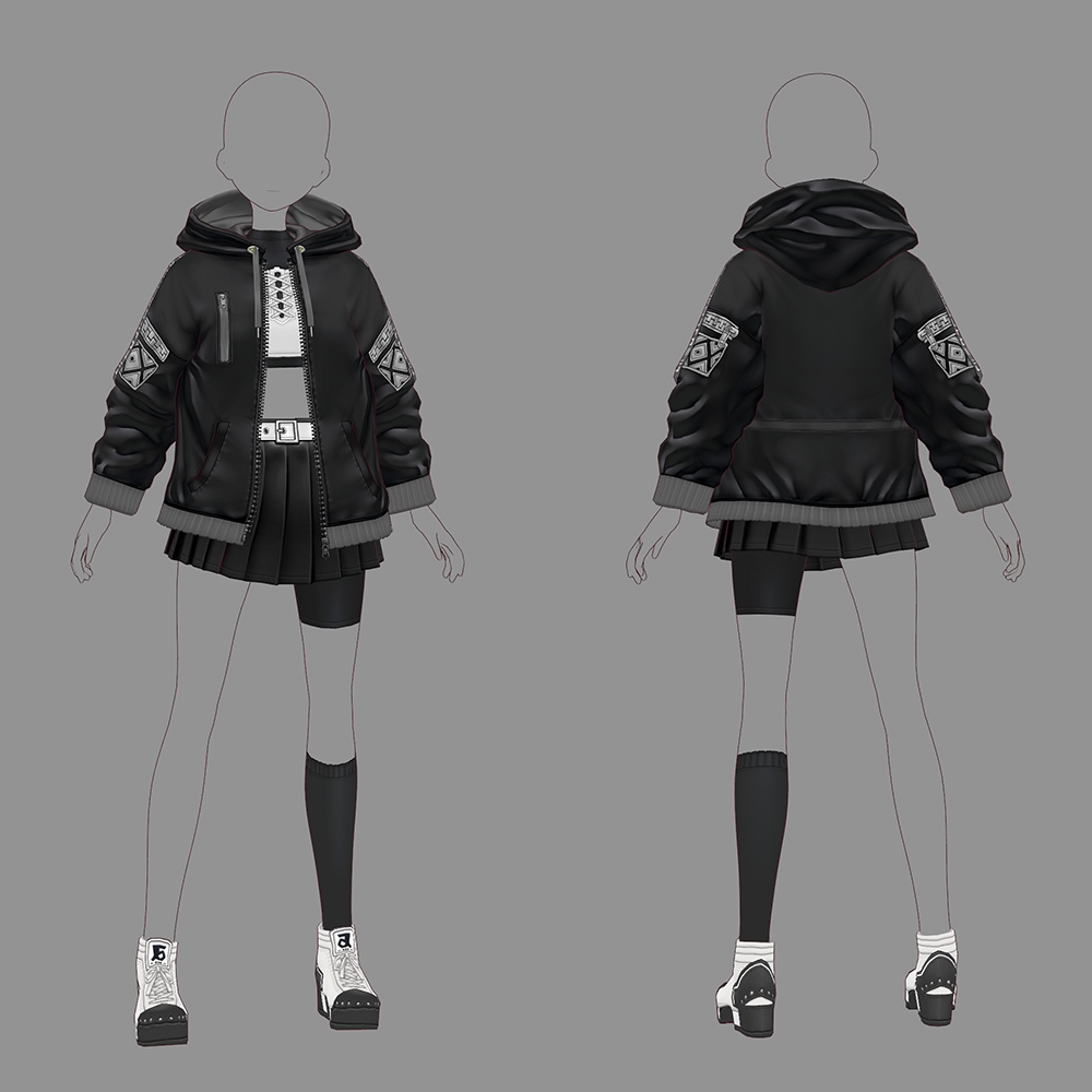 【VRoid texture 50】ストリートスタイル3