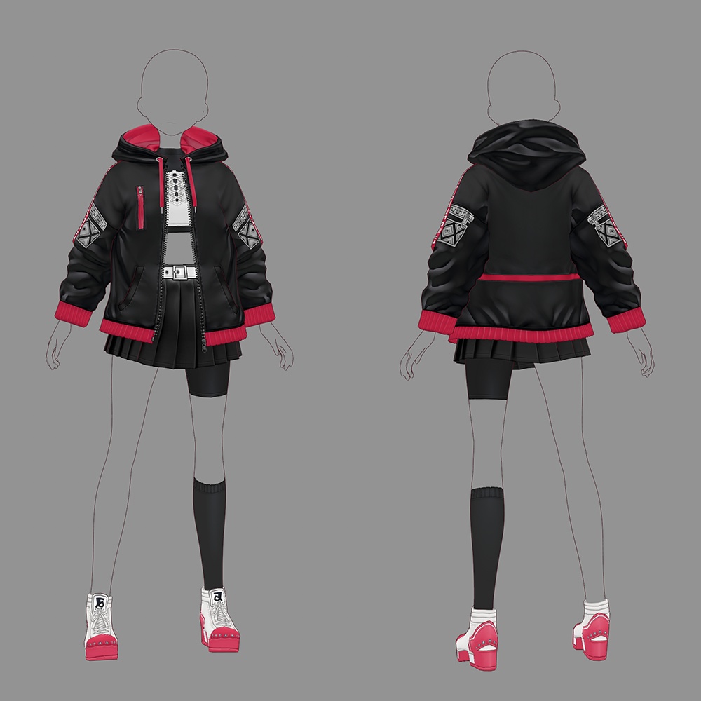 【VRoid texture 50】ストリートスタイル3