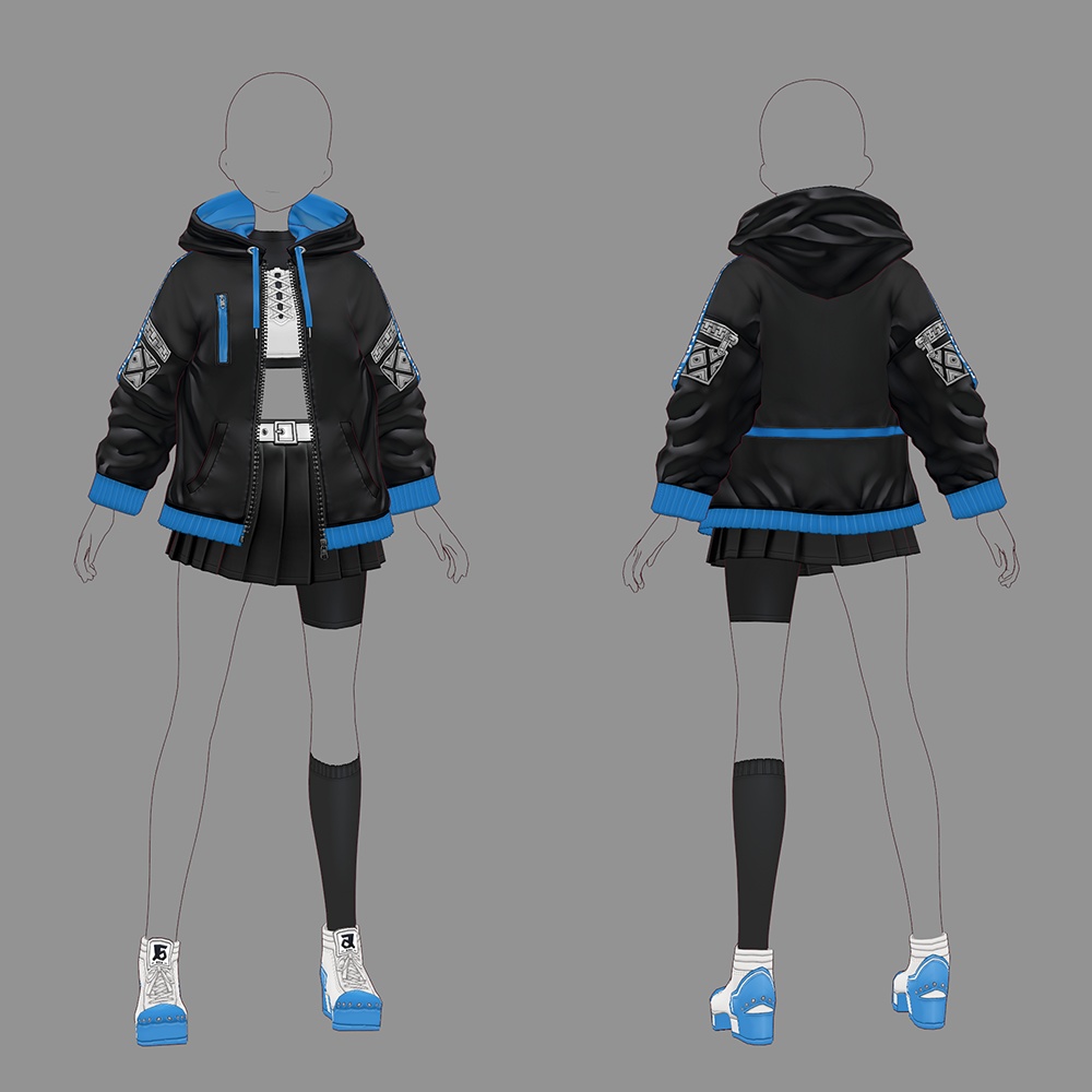 【VRoid texture 50】ストリートスタイル3