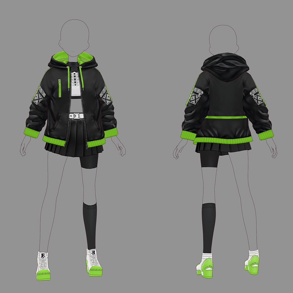 【VRoid texture 50】ストリートスタイル3