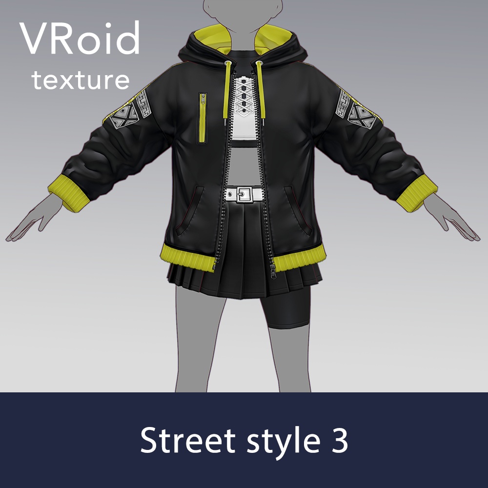 【VRoid texture 50】ストリートスタイル3