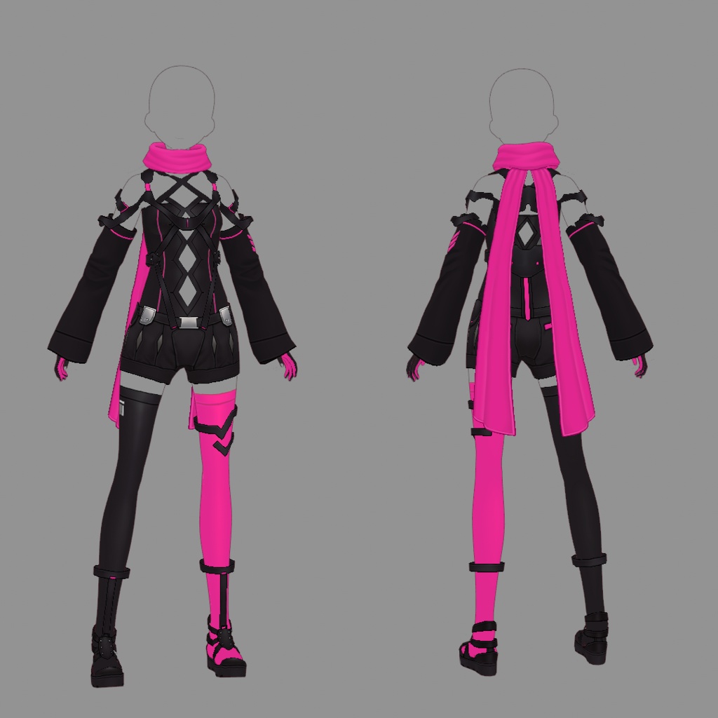 【VRoid texture 51】サイバーミリタリー11