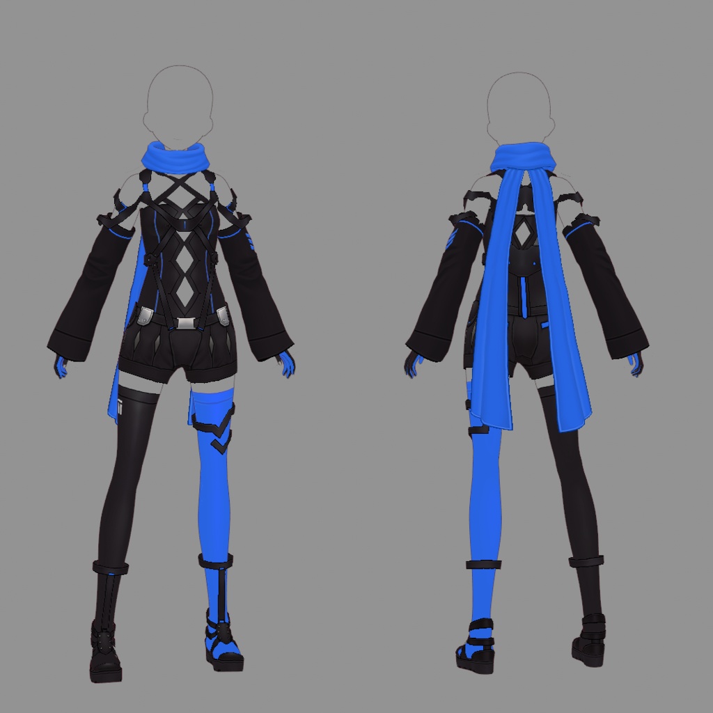 【VRoid texture 51】サイバーミリタリー11