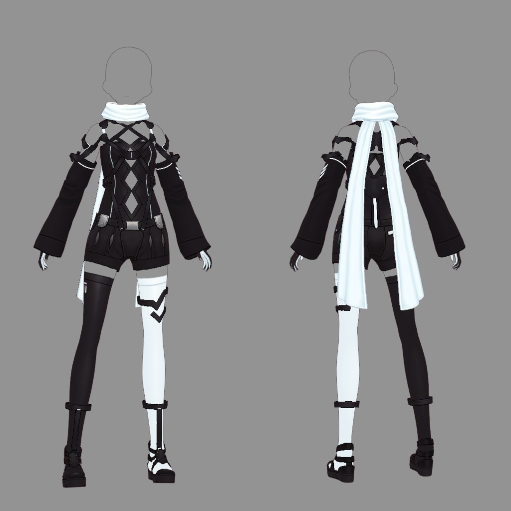 【VRoid texture 51】サイバーミリタリー11