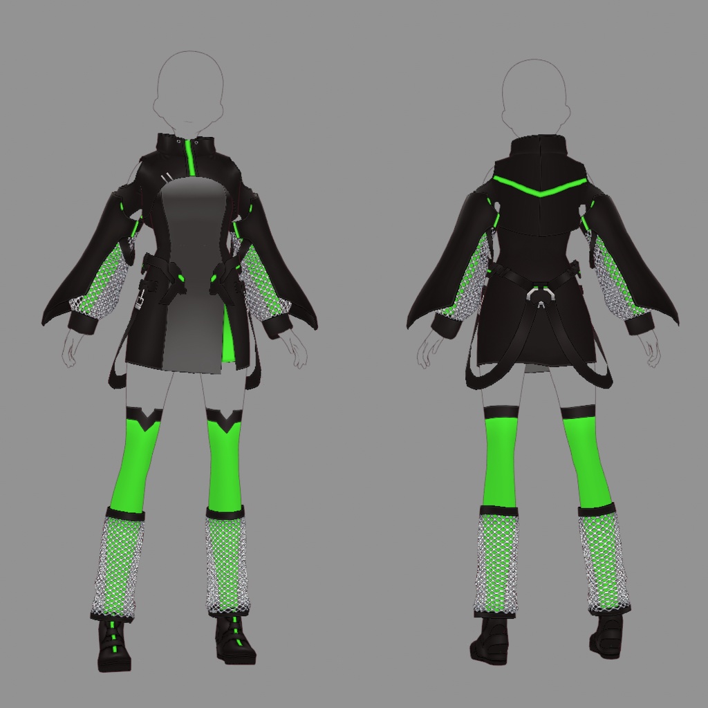 【VRoid texture 52】サイバーミリタリー12