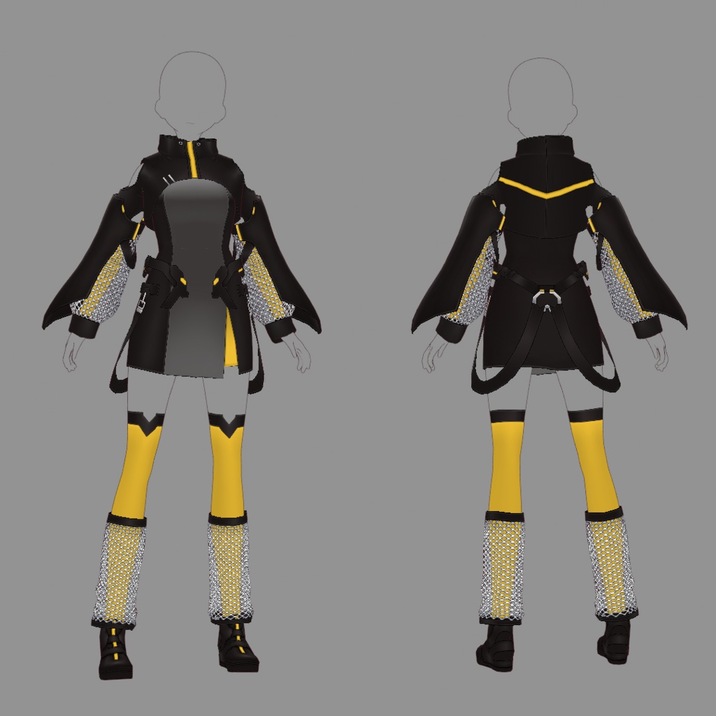 【VRoid texture 52】サイバーミリタリー12