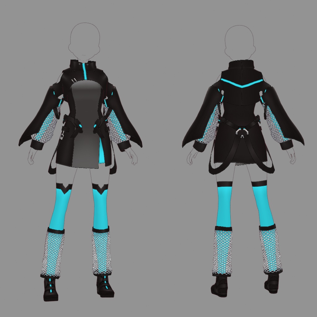 【VRoid texture 52】サイバーミリタリー12