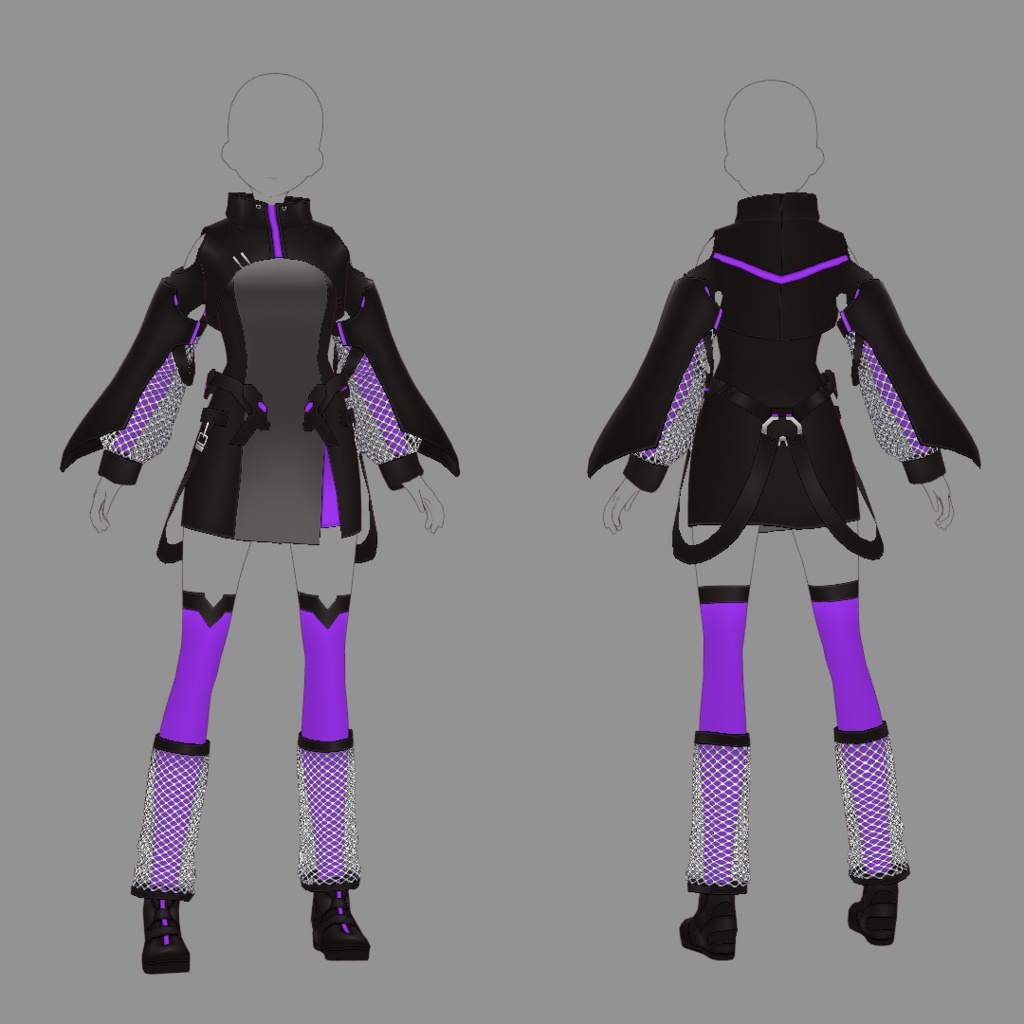 【VRoid texture 52】サイバーミリタリー12