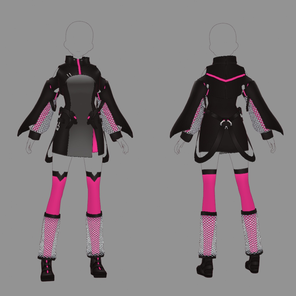 【VRoid texture 52】サイバーミリタリー12