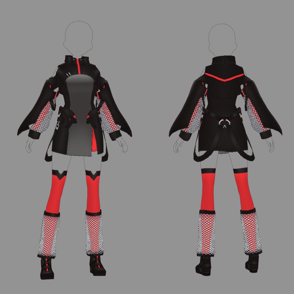 【VRoid texture 52】サイバーミリタリー12