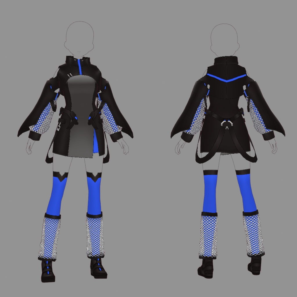 【VRoid texture 52】サイバーミリタリー12