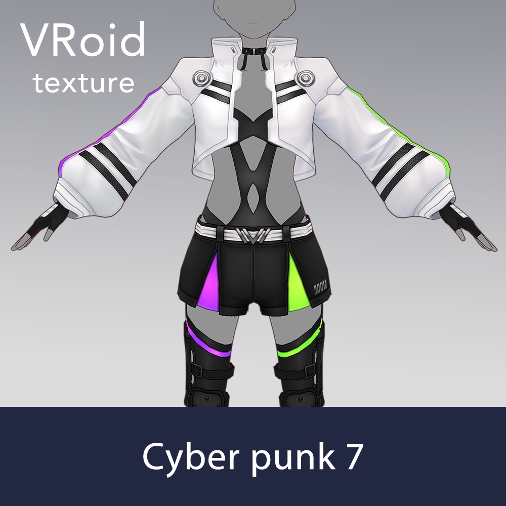 【VRoid texture 53】サイバーパンク7