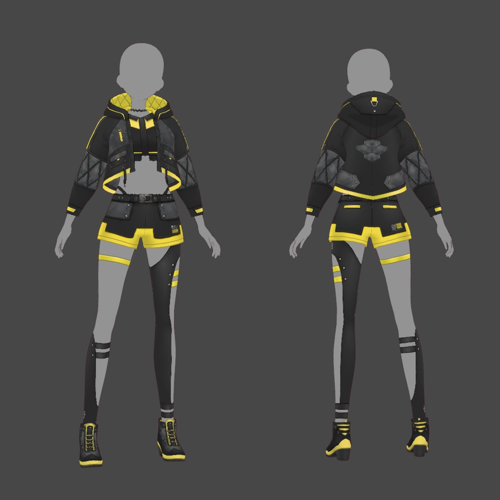 【VRoid texture 54】サイバーパンク8