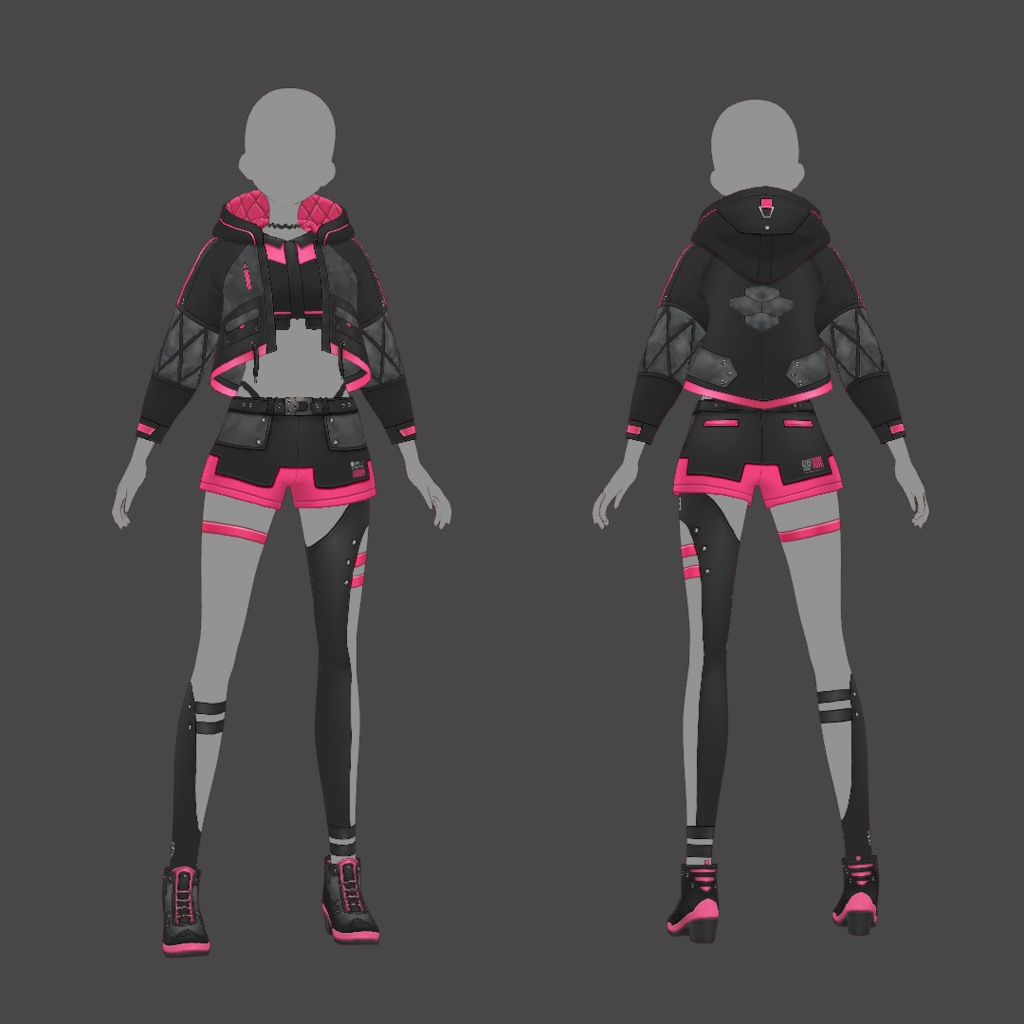 【VRoid texture 54】サイバーパンク8