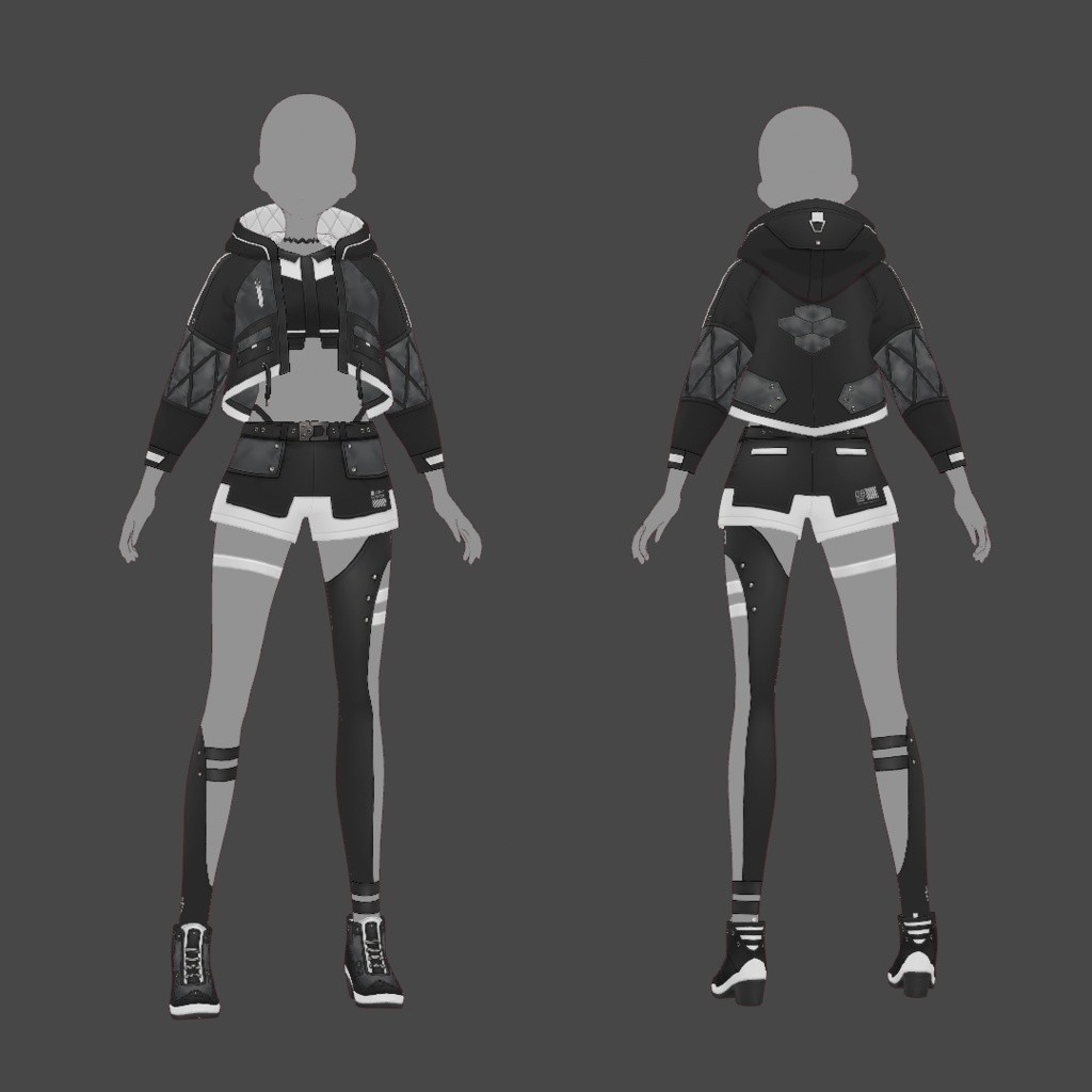 【VRoid texture 54】サイバーパンク8