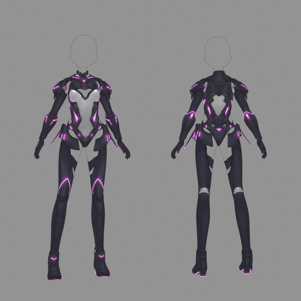 【VRoid texture 57】サイバースーツ4